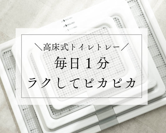 毎日リセット！高床式トイレトレーのお手入れ方法