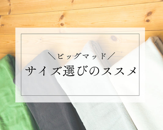 【 ビッグマット 】サイズ選びのススメ♪