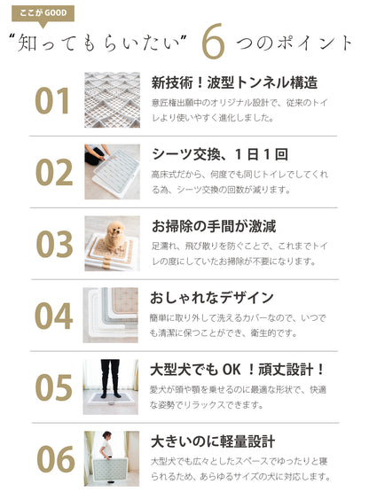 足濡れ0（ゼロ） 高床式 トイレトレー